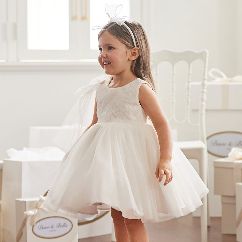 White Flower Girl Dress (set)