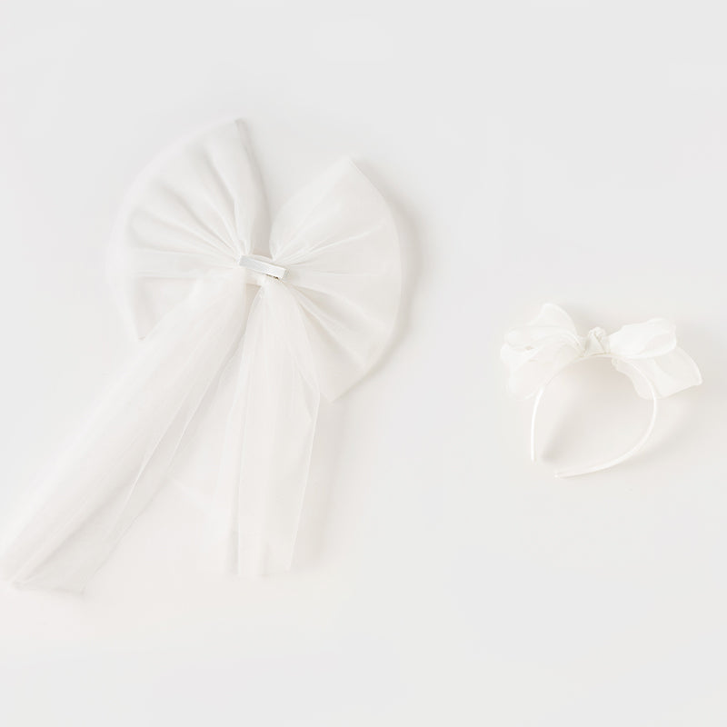 White Flower Girl Dress (set)