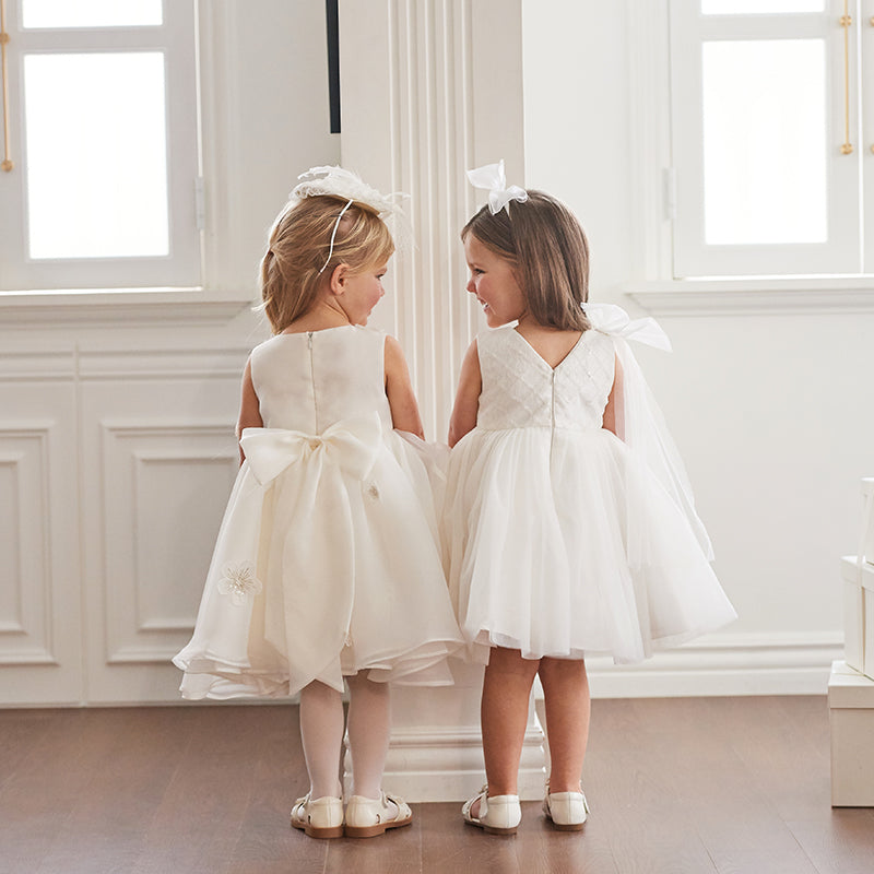 White Flower Girl Dress (set)