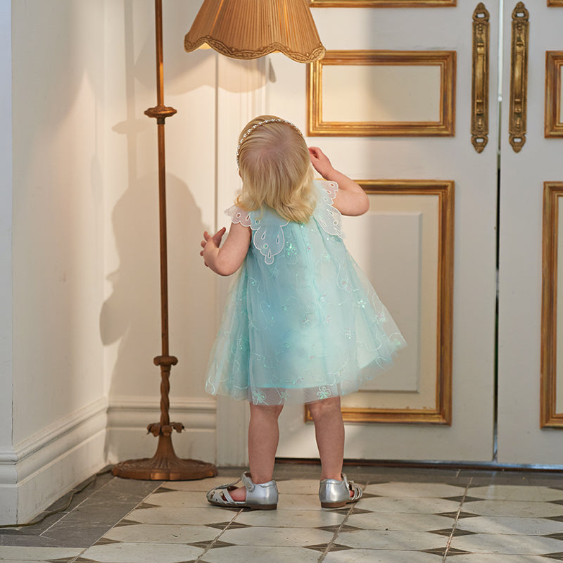 Green butterfly dress