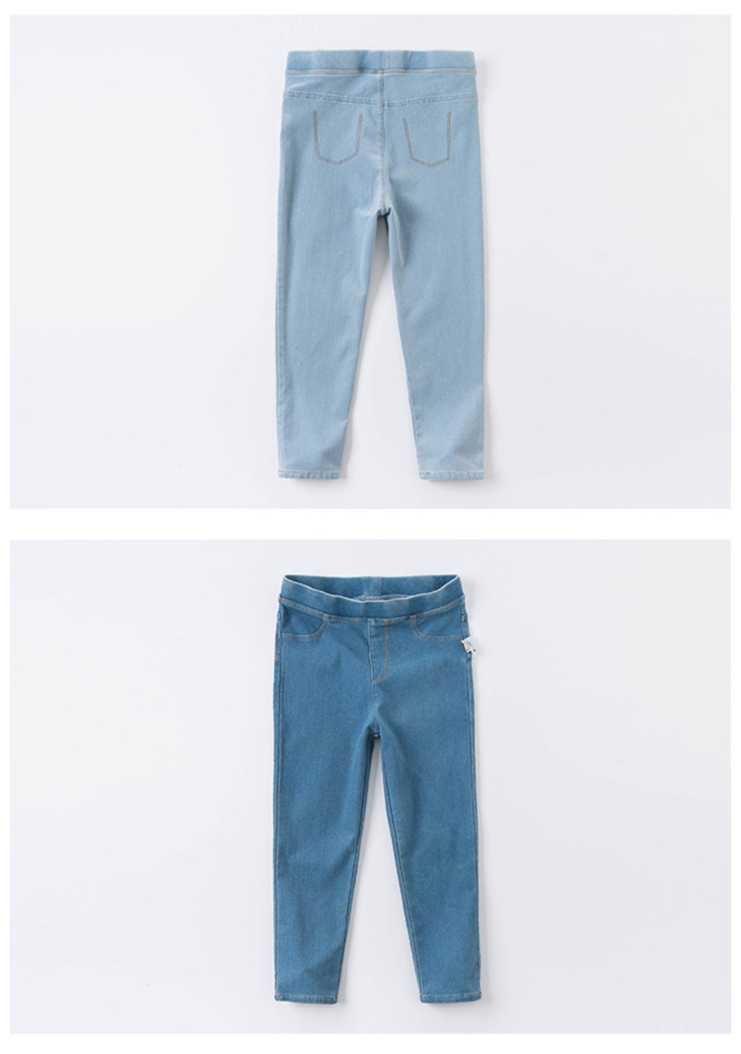 Denim blue jeggings