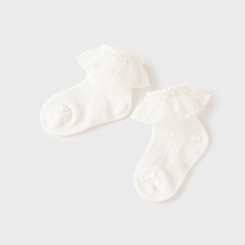 White Ruffle Socks