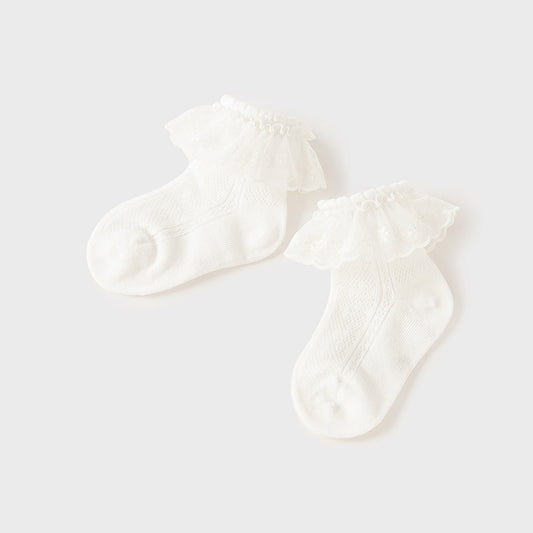 White Ruffle Socks