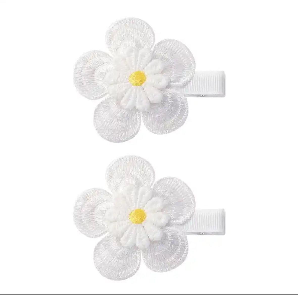 Flower hair clip set