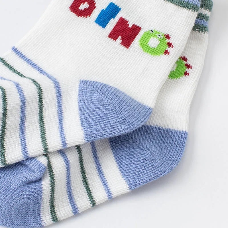 Blue Dinosour Socks (2 pcs set)