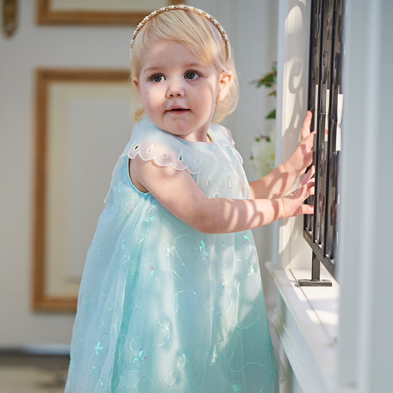 Green butterfly dress