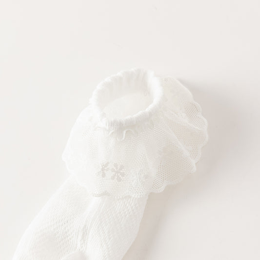 White Ruffle Socks