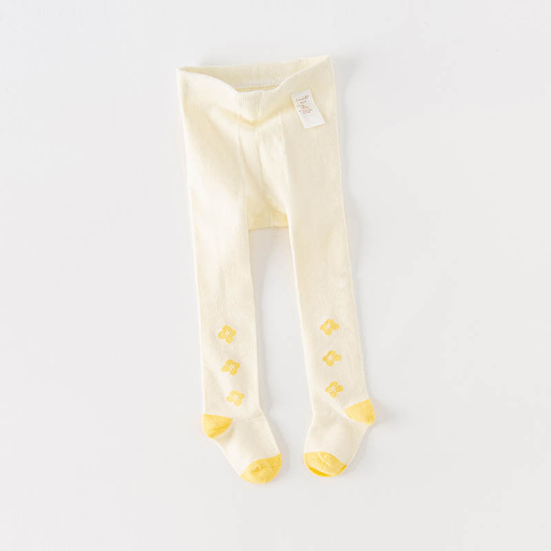 Yellow detail tights