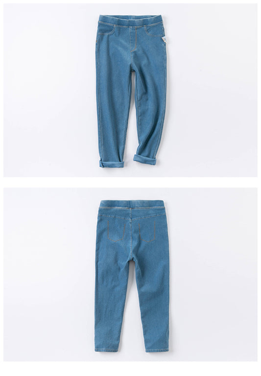 Denim blue jeggings