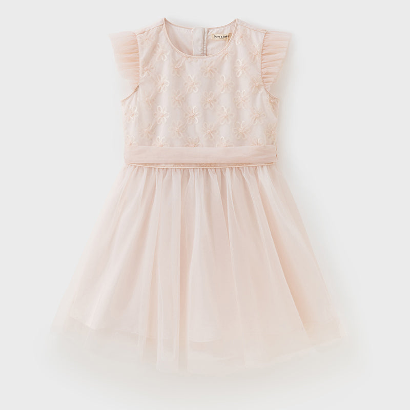 Pink flowers dress (4y-12y)