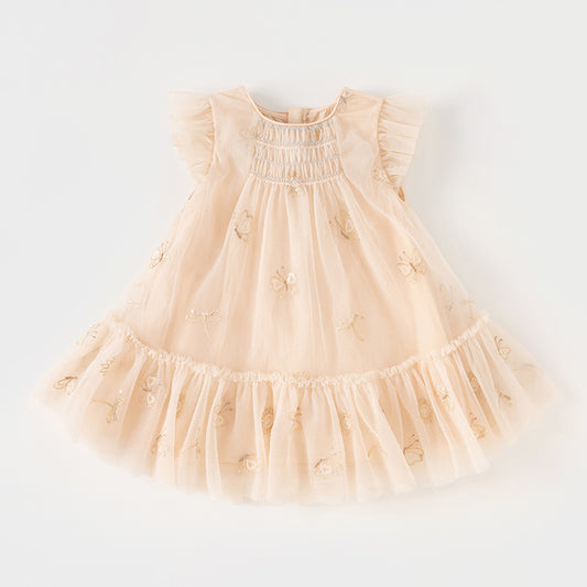 Golden Dream Frill Dress