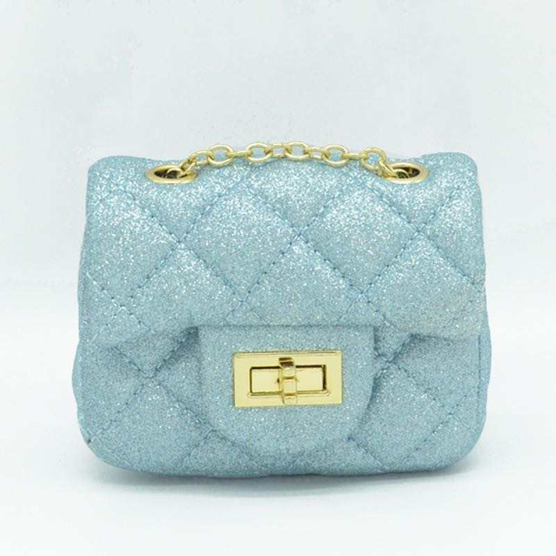 Mini Quilted Shimmery Crossbody Bag