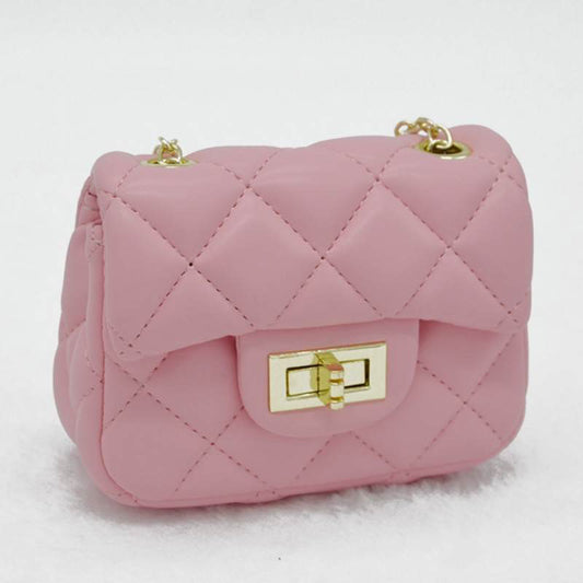 Mini Quilted PU Crossbody Bag