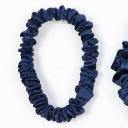 Skinny natural silk scrunchie