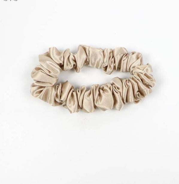 Natural silk scrunchie-regular size