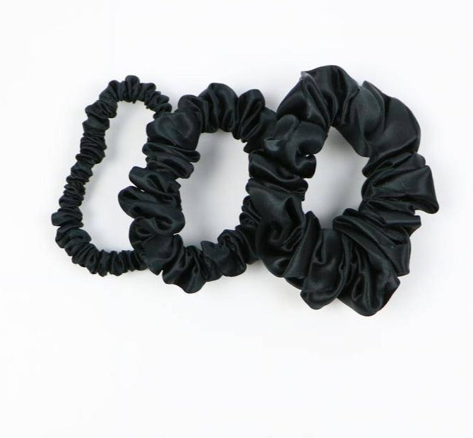 Skinny natural silk scrunchie