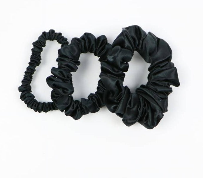 Natural silk scrunchie-regular size