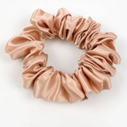 Skinny natural silk scrunchie