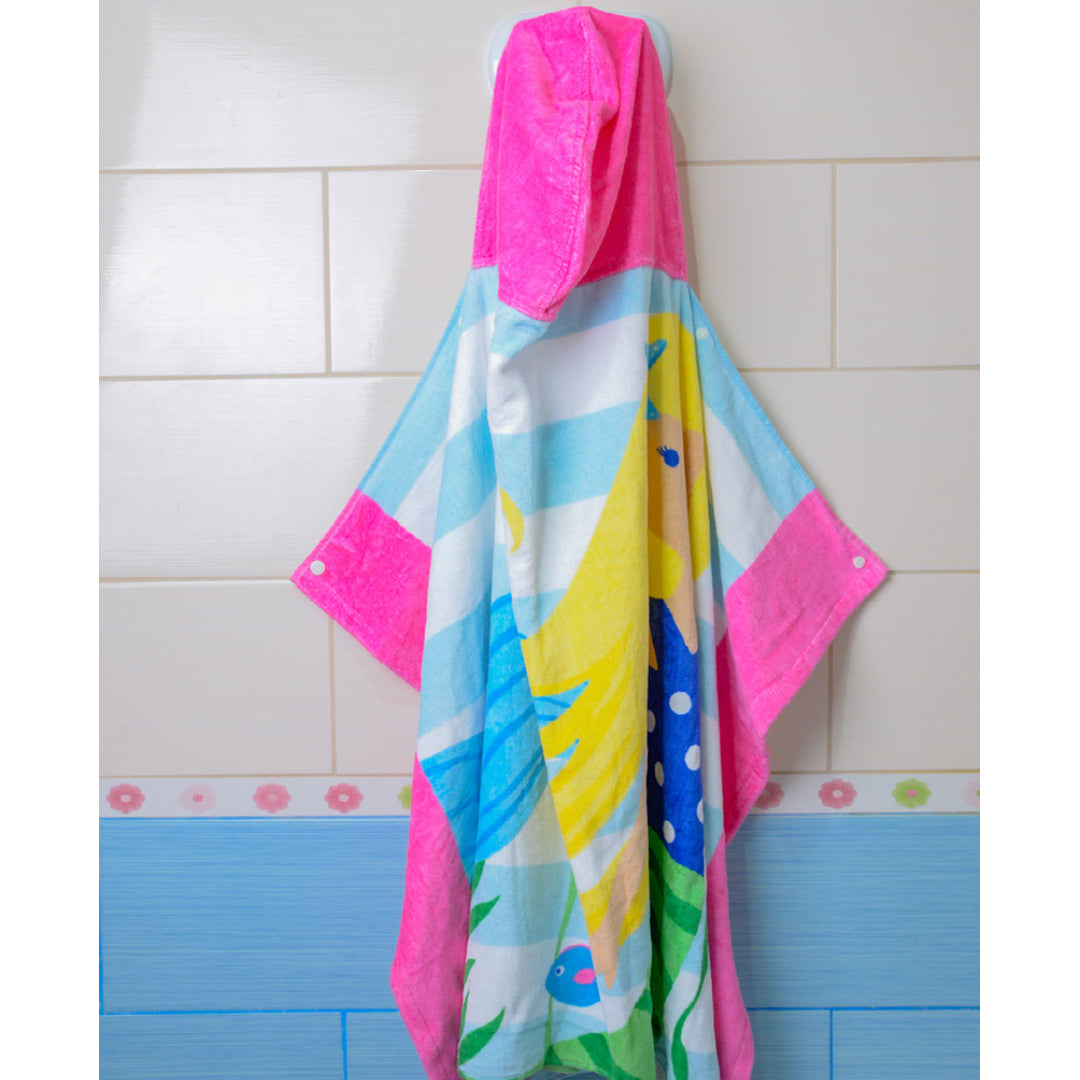 Hooded beach discount towel cotton on