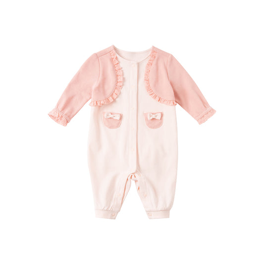 Pink bolero girls romper