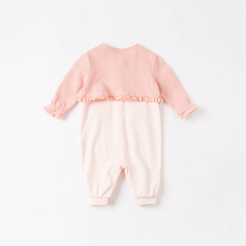 Pink bolero girls romper