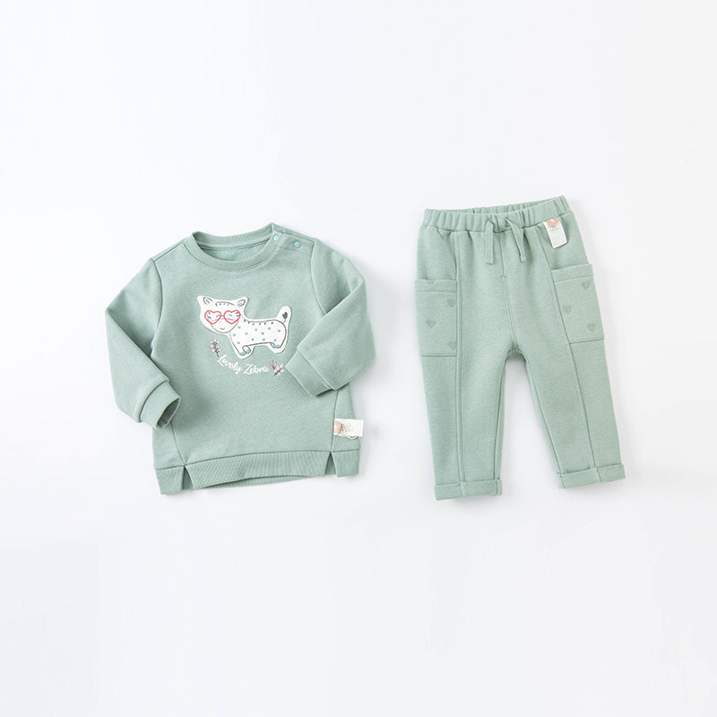 Pistachio green sweat set