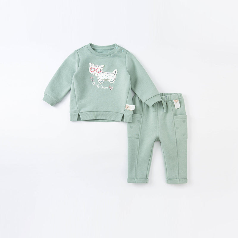 Pistachio green sweat set