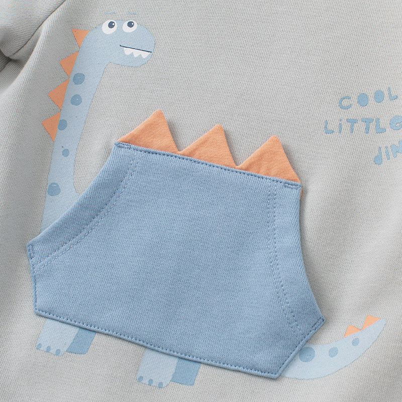 Dinosour pocket boys Romper