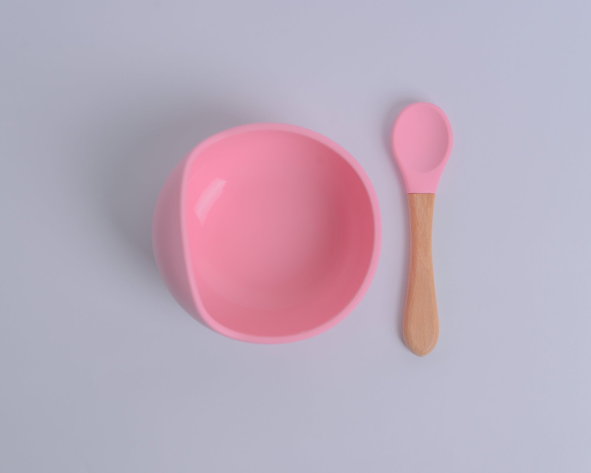 BPA Free Silicone Bowl and Spoon Set-Mint