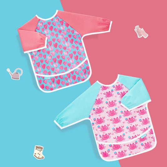 long sleeve toddler bib