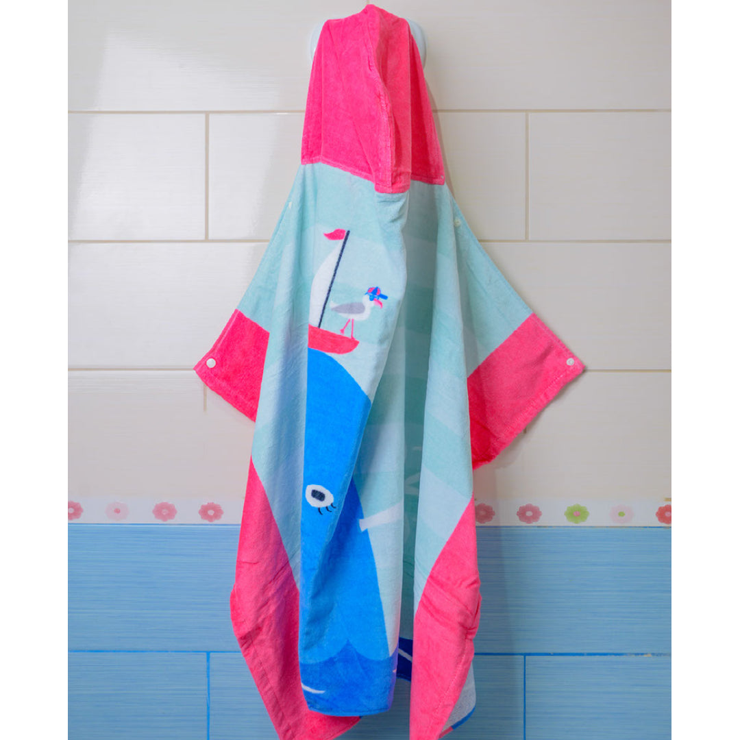 Cotton Hooded Beach Towel-Pirate