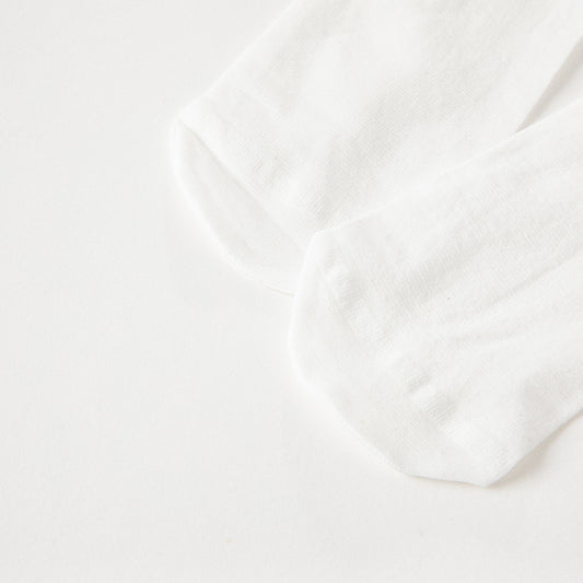 White Nylon Bow socks