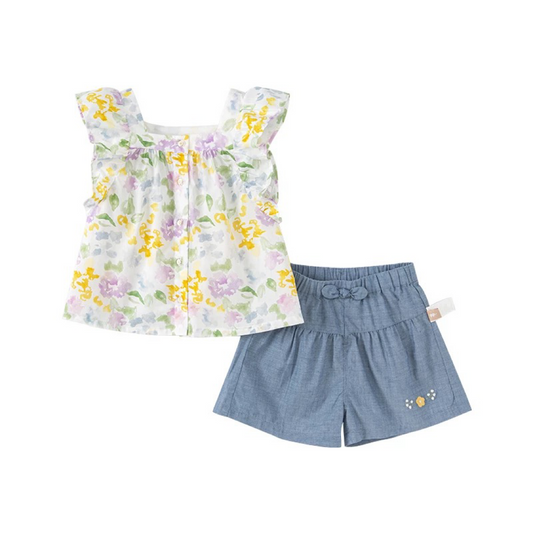 Floral short set