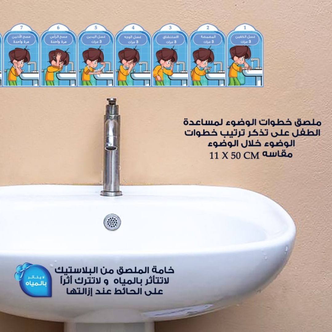 Wudu Instructions Wall Sticker