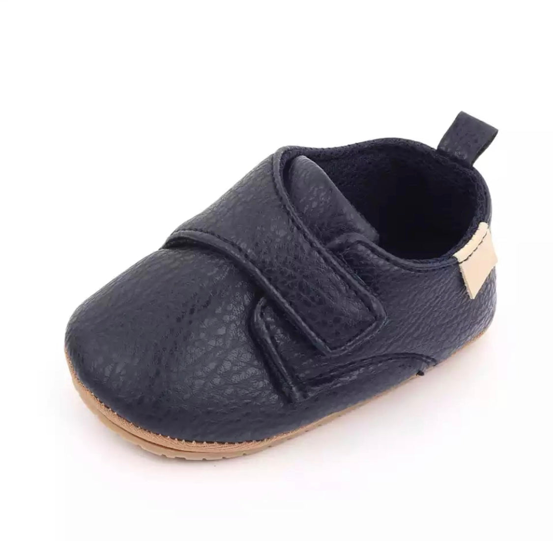 Navy blue baby boy shoes