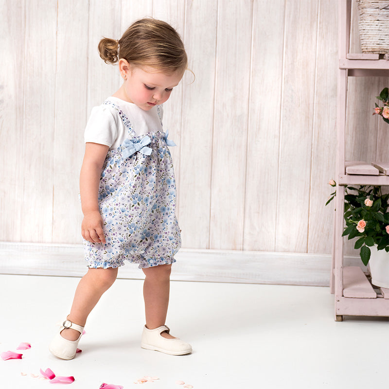 Blue Floral romper