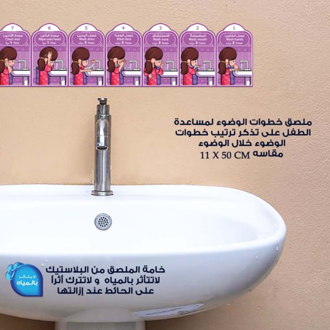 Wudu Instructions Wall Sticker