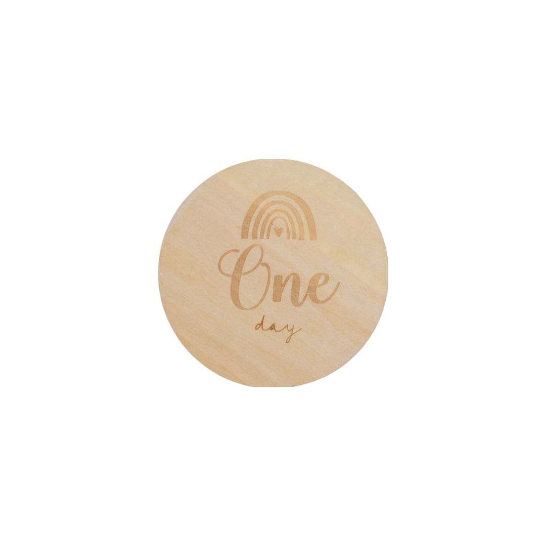 Wooden Milestone Disc Set